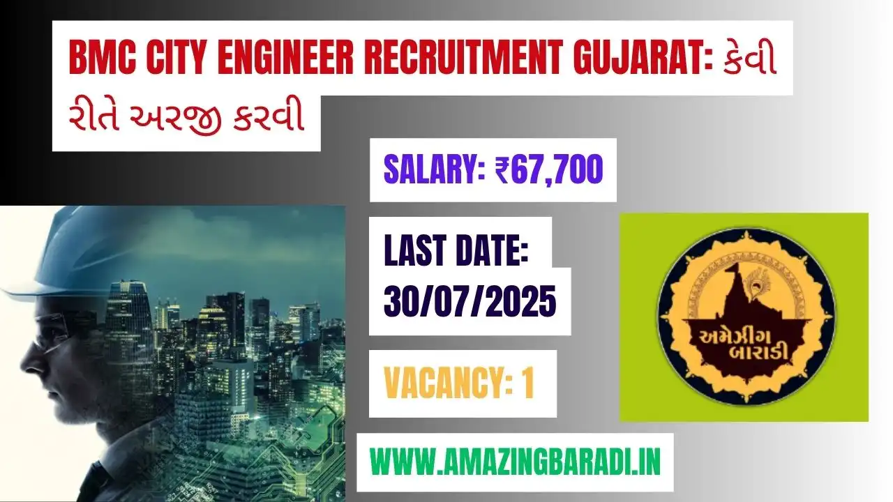BMC City Engineer Recruitment Gujarat: કેવી રીતે અરજી કરવી