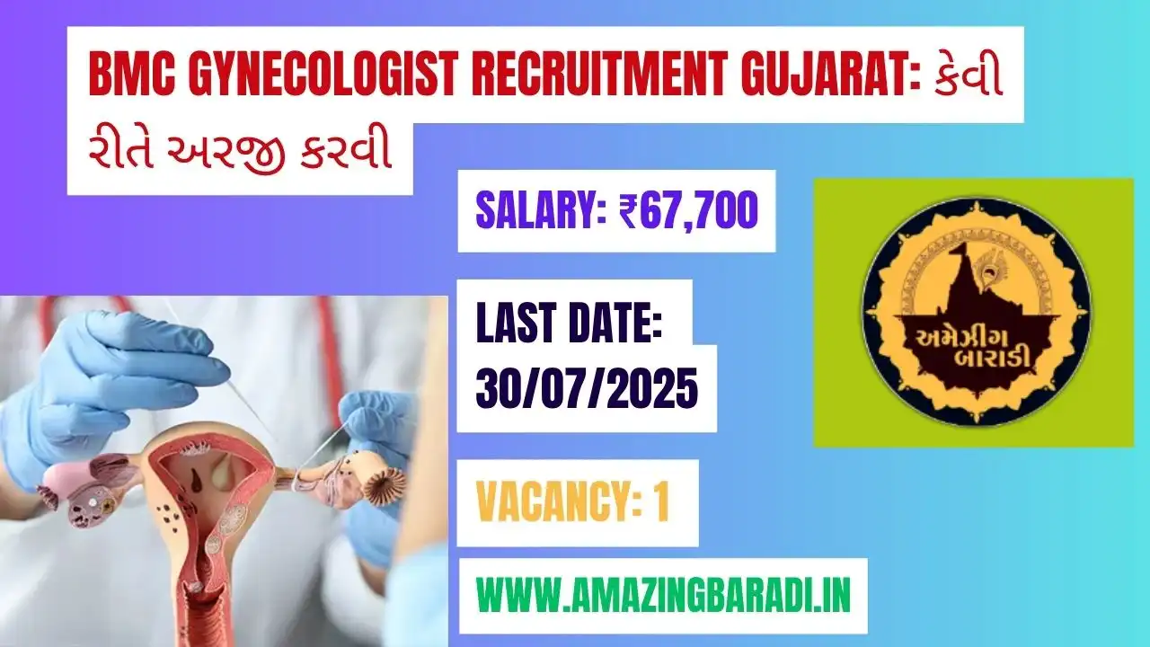 BMC Gynecologist Recruitment Gujarat: કેવી રીતે અરજી કરવી