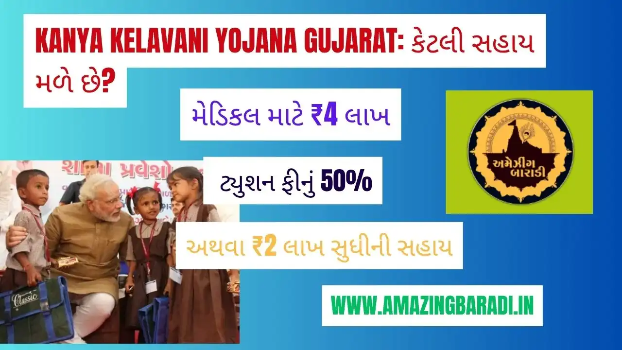 Kanya Kelavani Yojana Gujarat: કેટલી સહાય મળે છે?