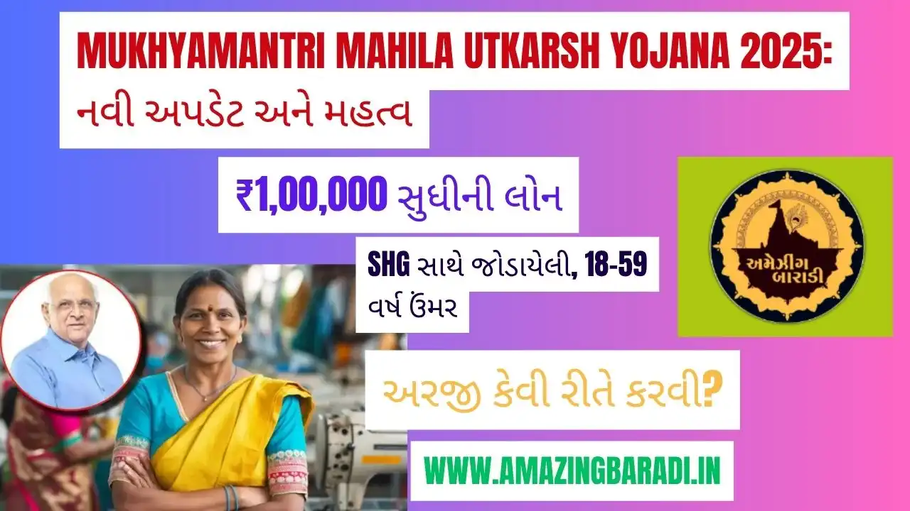 Mukhyamantri Mahila Utkarsh Yojana 2025: નવી અપડેટ અને મહત્વ