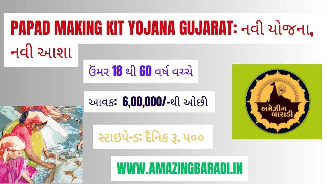 Papad Making Kit Yojana Gujarat: નવી યોજના, નવી આશા