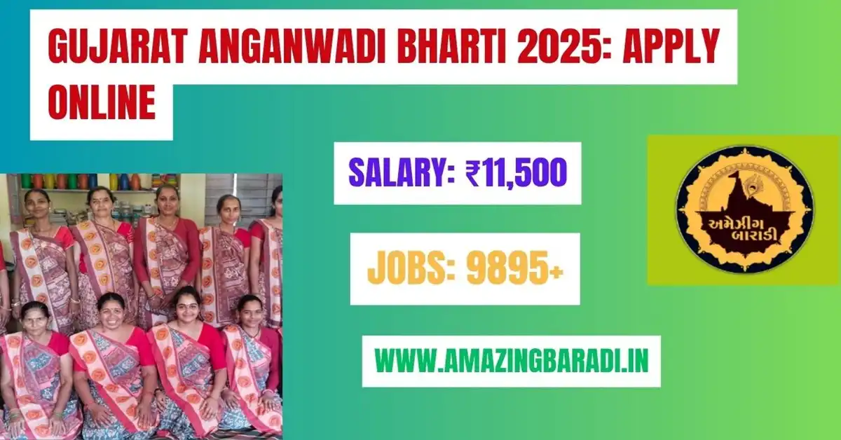 Gujarat Anganwadi Bharti 2025 Apply Online