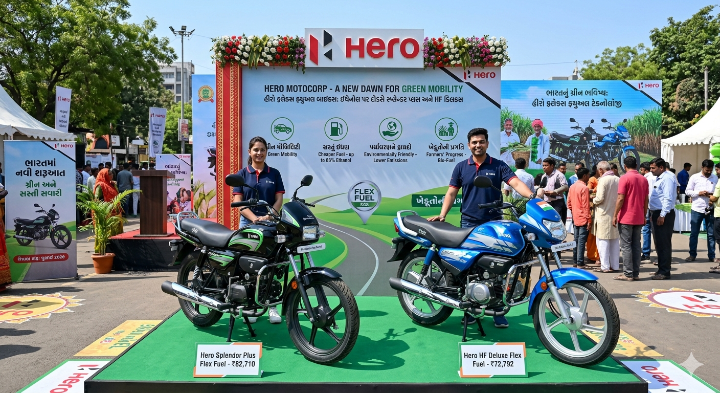 hero flex fuel bikes