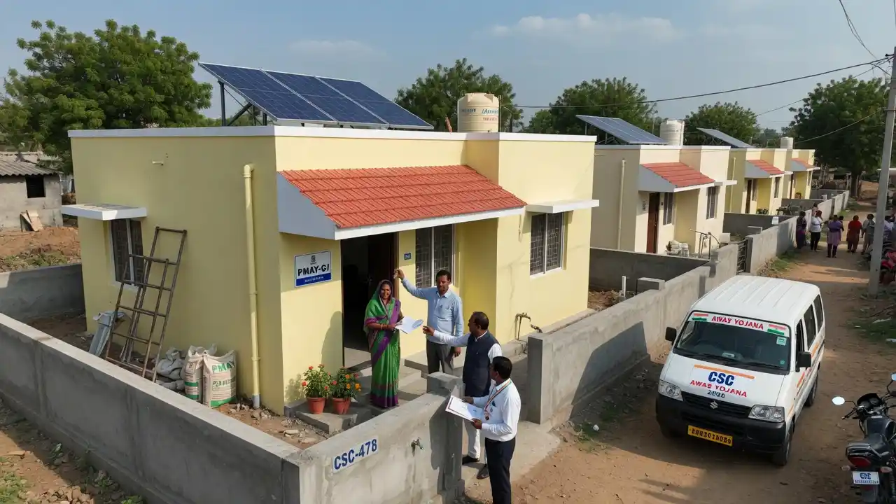 sarkari csc awas yojana​