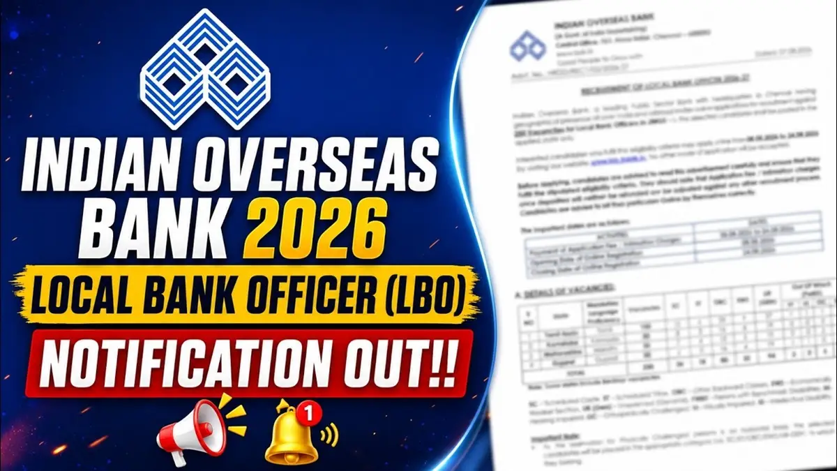 indian overseas bank lbo recruitment 2026
